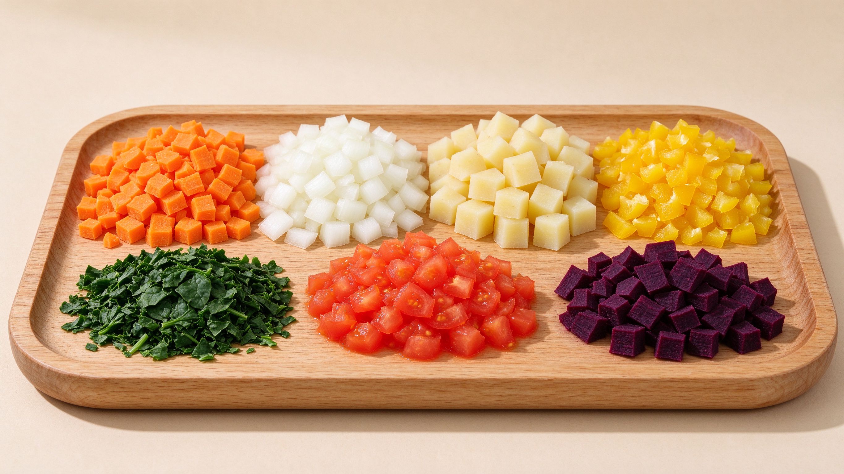 Dehydrated vegetables assortment